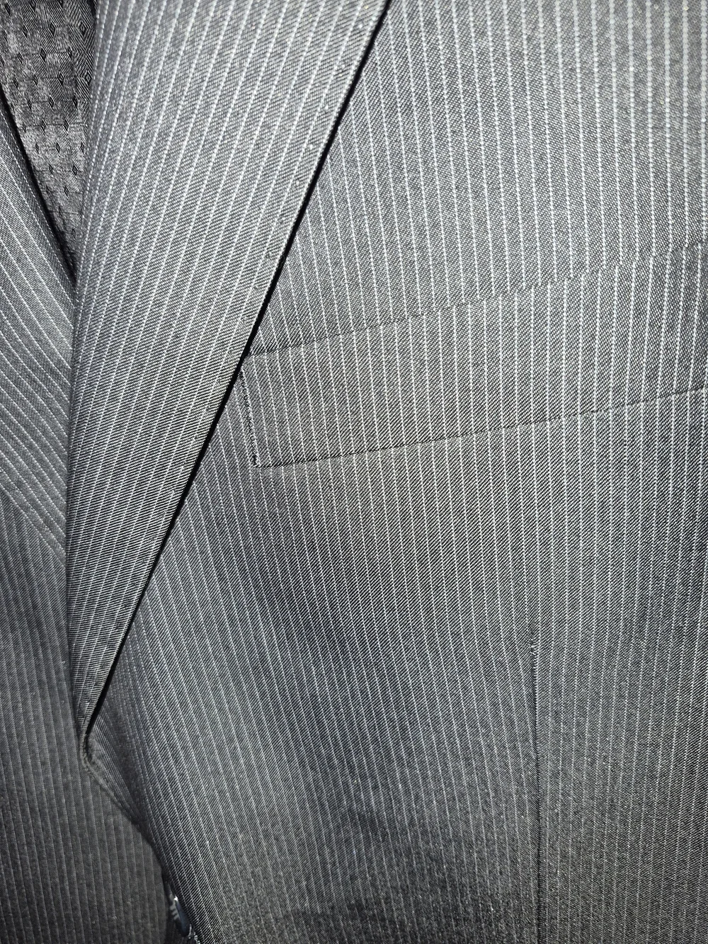 Roundtree & Yorke Gray Pinstripe Suit Jacket